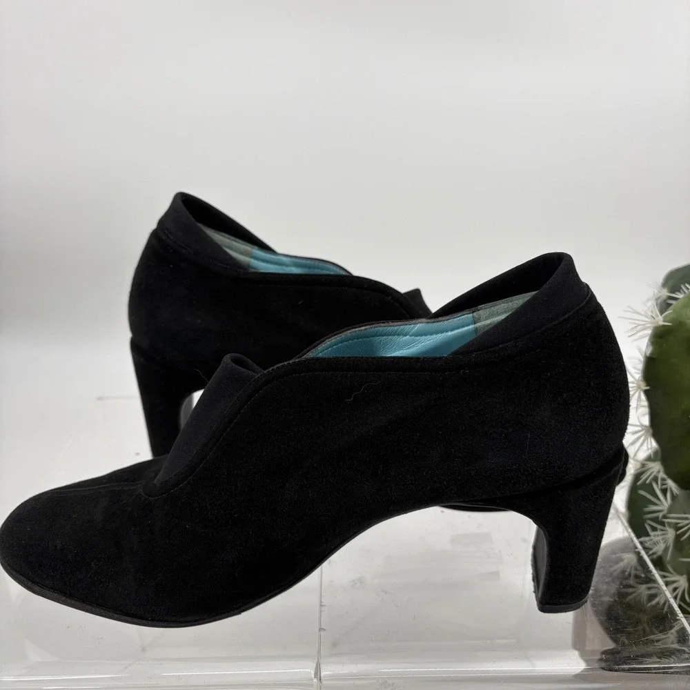 Thierry Rabotin Drosera Heeled Pumps Booties Black Suede Ergonomic 39.5